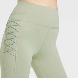 All in Motion Sage Sculpt Cord Leggings Sz M High Waisted Activewear‎ Athleisure
